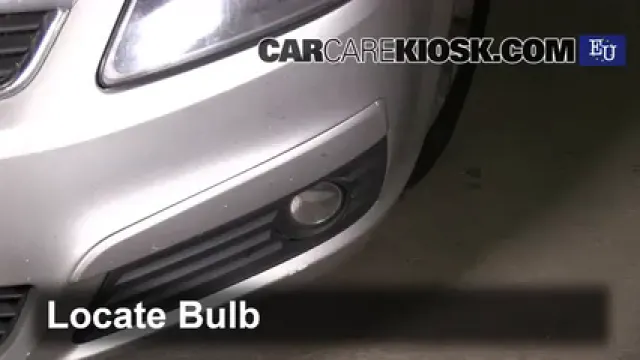 2005 Opel Zafira CDTI Cosmo 1.9L 4 Cyl. Turbo Diesel Éclairage Feu antibrouillard (remplacer l'ampoule)